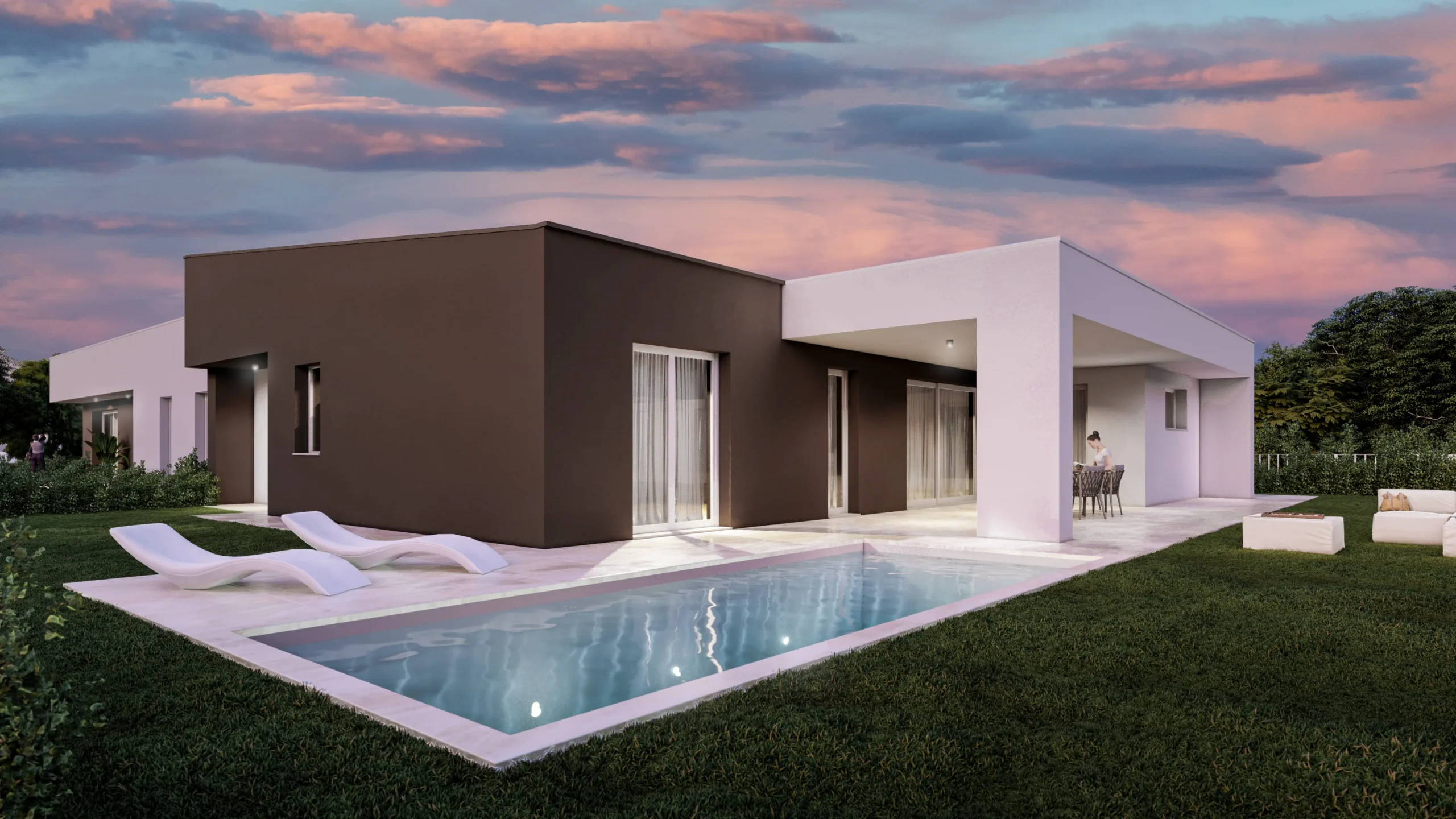 Edificio residenziale · notturno